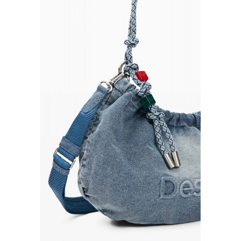 Τσάντα Desigual Half Logo Denim