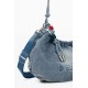 Τσάντα Desigual Half Logo Denim