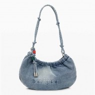 Τσάντα Desigual Half Logo Denim