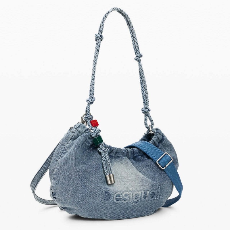 Τσάντα Desigual Half Logo Denim