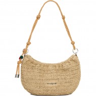 Τσάντα Desigual Half Logo Raffia