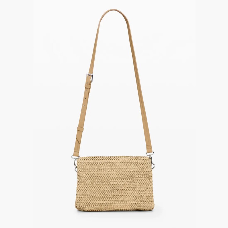 Τσάντα Desigual Half Logo Raffia